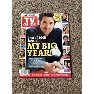 TV Guide Magazine Patrick Dempsey Grey's Anatomy Dec 19-25, 2005 Vol 53 No 51